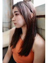 クレドガーデン 柏(CRED GARDEN)&nbsp;髪質改善大人可愛いストレートロング艶バイオレット20代30代40代