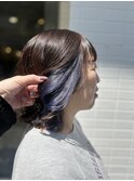 パープルアッシュ・インナーカラー