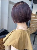 ショートボブ/ピンクカラー/イルミナカラー