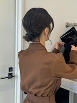 ノーヴァン デフォーム(NOVAN DEFORM) ヘアセット カジュアルアレンジ ゆるふわシニヨン お呼ばれヘア