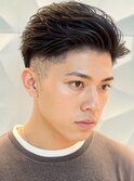 ツーブロック/ビジネスヘア/73アップバング/メンズカット/20代