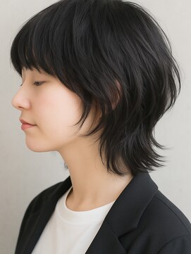 トゥルートラスト 和戸店(True Trust) おしゃれな大人のハッシュカット×黒髪 韓国風