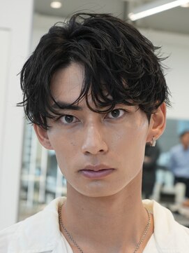 フィフス 渋谷(fifth) 渋谷メンズサロンミディアムウルフシャドウパーマセンターパート