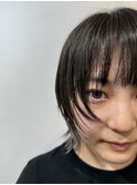 レディースショートウルフ＋インナーカラー