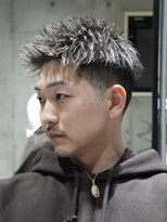 メッツ 原宿(METS)&nbsp;MEN'S/アップバングショート×ハイライト×フェード/短髪