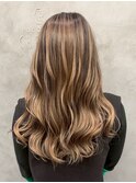 透明感◎大人上品ハイライト×艶髪ロング巻き髪◎春カラー