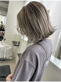 シャドールーツバレイヤージュ/シルバーグレー/ハイトーンカラー