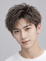 ノイセルヘアー(Noisyle Men's hair) リバースセンターパート/ニュアンスパーマ/ダウンバング/MEN'S