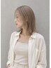 ケアブリーチonカラー+カット+超音波4stepトリートメント ￥28,000→￥20900