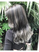 ジゼル(GiseL)&nbsp;【GiseL】ハイライトバレイヤージュハイライト（ダークグレー）