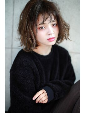 ラフィス ヘアー ピース 広島祇園店(La fith hair peace) 【La fith】 ウェーブミディアムスタイル