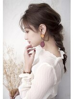 クレドガーデン 浦和店(CRED GARDEN)&nbsp;小顔 ゆるふわアレンジ 編み込み アレンジ 二次会 結婚式 浦和h5