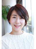 ひし形ショートボブ