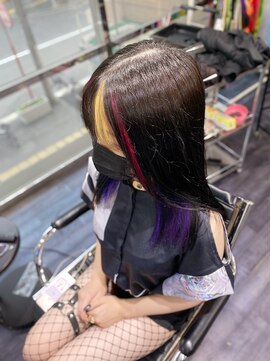 ミミック (mimic) 【派手髪】闇ノシュウ風カラー【インナーカラー】