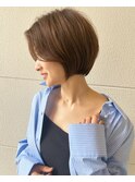 大人ショート/小顔ヘア/ショートヘア/ショートカット/30代40代