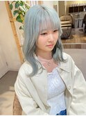 ミントカラー/ブリーチ/ハイトーン/髪質改善/ケアブリーチ