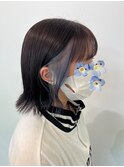20代30代大人可愛い透明感インナカラーアッシュボブ