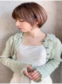 【The C涼】ナチュラルひし形ショート30代40代50代