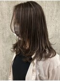 ダブルカラーケアブリーチハイライトバレイヤージュ白髪染め