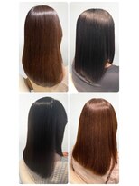 美容室フルール&nbsp;20代30代大人可愛い髪質改善小顔艶感ミディミルクティーベージュ