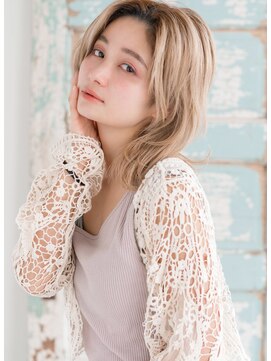 バルミー バイ エスドットブルーム 難波店(BALMY by S.BROOM) 【BALMY　難波】外ハネボブ×ラフスタイル