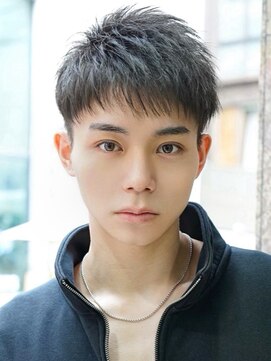 ゼロ 渋谷(XeRo) メンズヘアツーブロック刈り上げ 【ナチュラル束間ショート】