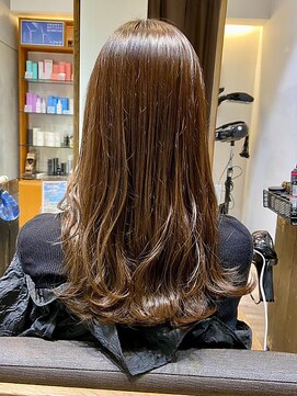 ヘアリゾート粋 新宿三丁目本店 『関口』ゆるウェーブ/大人可愛い/ラテブラウン