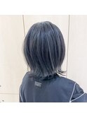 【安藤貴志】外ハネボブxブルーグレーカラー＊