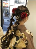 ツイン編み下ろし.成人式ヘア【Grapevine新小岩】