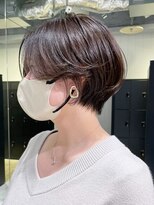 おくれ毛ショートくびれヘア顔周りレイヤー_ba440201