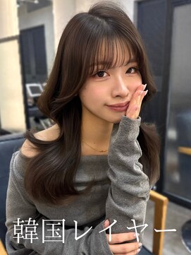 アミー 池袋(Ammy) レイヤーカット/顔周りカット/顔周りレイヤー /ココアブラウン