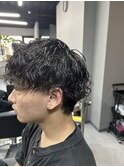 波巻き ツイスト マッシュショート