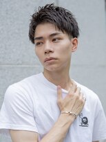 シティ(CITY) 小久保styleフェザーパーマフェザーショートグレーエンドカラー