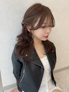 ジーナ  札幌大通(Zina) 美髪＊編み込みリバースカール＊シナモンベージュ＊Zina札幌大通