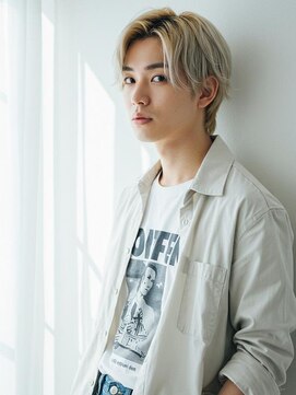 メンズ ピノ(Men's PINOT) #ホワイトブリーチ　#ブリーチカラー