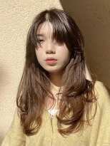 メゾンドイギー(MAISON de IGGY)&nbsp;ロングレイヤースタイルココアベージュ小顔大人髪