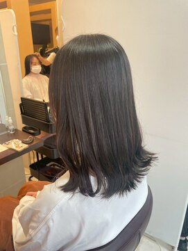 髪質改善/顔周りレイヤーカット/グレージュ[千葉/千葉駅]