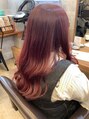 アグ ヘアー マリン 田辺店(Agu hair marine) 濃いめワインレッド6レベル(ベースは明るさが10~12レベル推奨)