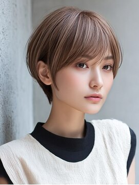ロッソ ヘアアンドスパ 谷塚店(Rosso Hair&SPA) 前髪顔まわりカット/外ハネボブ/丸みボブ/ショートボブ