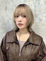 マーブル 町田(marble)&nbsp;顔周り/レイヤーカット/ハイトーン/ボブ/ダブルカラー/ウルフ