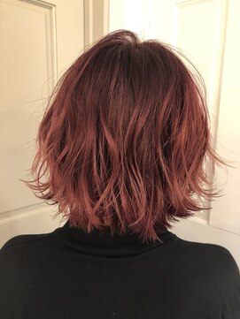 ロンドアベニール 北千住(Lond avenir) namie ブリーチダブルカラー×REDカラー