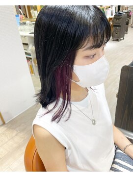 アルクバイネオリーブ 荻窪店(arc by neolive) インナーカラー♪ボルドー☆