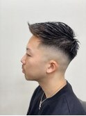 ワイルドアップバングフェードスタイルd
