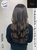 レヴェリーヘア 倉敷店(Reverie hair) #エクステ #プルエクステ #グレージュ #暗髪 #黒髪 #韓国風