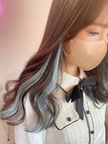 ラルムバイシー 新宿(LARME by Sea)&nbsp;シールエクステ×インナーカラー/イヤリングカラー【韓国】