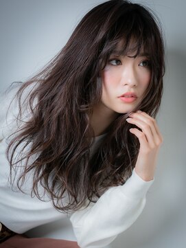 カバーヘア ブリス 志木南口駅前店(COVER HAIR bliss) □アッシュブラック抜け感ふんわりカール115-3志木20代30代40代