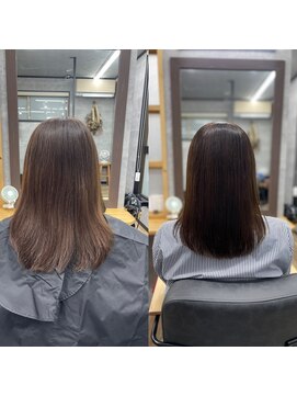 ナチュラル 泉中央店(Natural) 泉区　泉中央　縮毛矯正　髪質改善　トリートメント　艶髪カラー