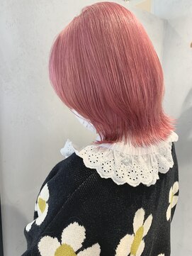 イリ 心斎橋(ili) 【石田幸希】ピンクカラー/ブリーチ