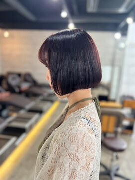 ソイクフ(SOY KUFU) 大人可愛い20代30代40代◎魅力倍増しカールシアーカラーボブ