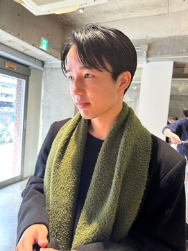 ハマモト センター分けメンズカット